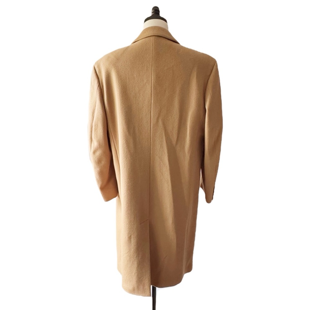 Loro Piana for Nordstrom Storm System Wool Overcoat Camel Tan 42R Made Italy - Picture 5 of 16